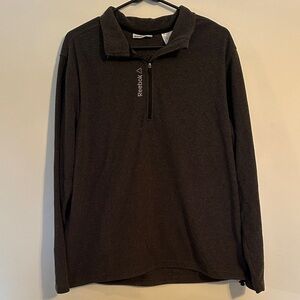 Reebok Charcoal Long Sleeve Quarter-Zip